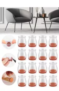 20PCS Upgraded Silicone Chair Leg Floor Protectors for Hardwood Floors (L6J( - Picture 1 of 6
