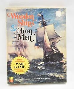 Wooden Ships & Iron Men Vintage Board Game Avalon Hill 1975 Not Complete - Picture 1 of 3