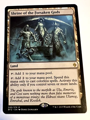 MTG MagicThe Gathering Battle for Zendika Shrine of Forsaken Gods Rare LP - Image 1 of 2