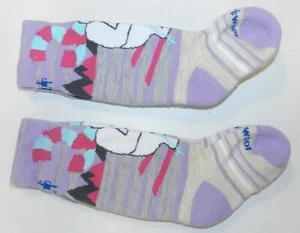 Smartwool Socks kids youth Size XS (6-8.5) Purple hike Yeti cushioned NEW (nn61) - Picture 1 of 4