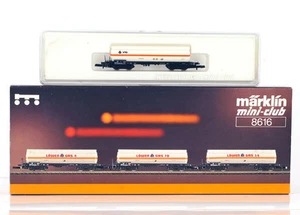 MARKLIN Z MINI-CLUB 8616 8607 SET of 4 Freight Cars - Picture 1 of 2