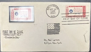 1960 Francis Scott Key CREDO - Scott #1142 Ersttagsausgabe mit extra postfrisch Briefmarke - Bild 1 von 1