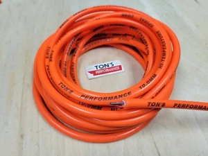 Ton's Performance 10mm ORANGE silicone Spiral Core Spark plug wire By the foot - Picture 1 of 2