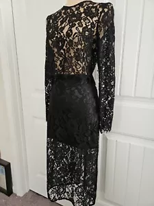 NWT Jason Wu 2 Piece Set Pencil Skirt & Top Black Lace Size 2 $400 MSRP - Picture 1 of 15