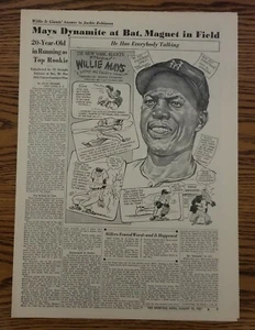 August 15, 1951 The Sporting News Rookie Willie Mays New York Giants - Picture 1 of 1