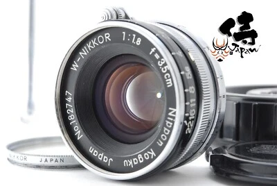 **NON C VERSION! RARE** NIKON W NIKKOR 3.5CM 35MM F1.8 BLACK MF L39 MOUNT LENS - Image 1 of 4