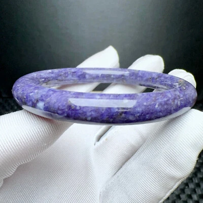 Brazalete Brazalete Cristal Piedras Preciosas Cristal Charoite Púrpura Natural 60.2mm AAA Foto 1 de 4