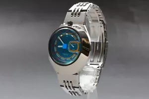 *Exc+5* Seiko Alba AKA V707-0A10 blaues Zifferblatt Vintage Quarz Herrenuhr - Bild 1 von 10