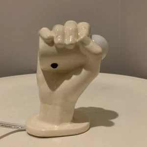 Vintage Nancy Funk Pop Art Pottery Right Hand Fist Sculpture Wall Lamp - Picture 1 of 12