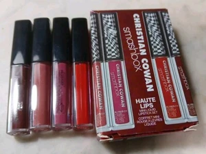 Set 4 mini rossetti liquidi CHRISTIAN COWAN Smashbox Haute Lips nuovi con scatola - Foto 1 di 1