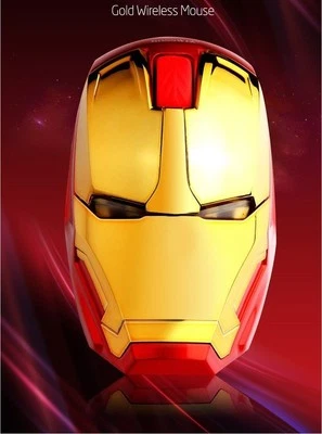 Iron Man Wireless Mouse Gaming Mouse 2400DPI 3Steps DPI 4Buttons BOSSWIZ An-9021 - Image 1 of 4