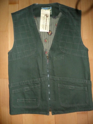Imperial  Herren- Schieß- und  Jagdweste  Jagd- Khaki  100 % Baumwolle   Gr  50 - Bild 1 von 3
