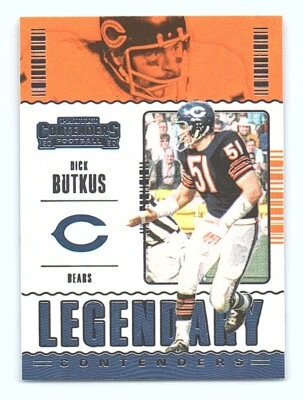 2020 Panini Contenders #LC-DBU Dick Butkus Legendary Contenders - Image 1 of 2
