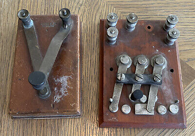 Antique Queen & Co. Makers Basic Early Reaction Time Key Tests On Nice Wood Base • 166.61$