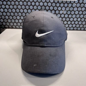 Nike Hat Cap Strap Black White Swoosh Legacy91 Swoosh Athletic Lightweight Mens - Picture 1 of 10