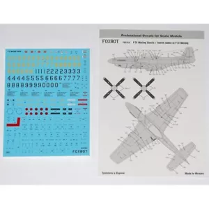Decal: Stencils for North American P-51 Mustang FOXBOT 32-012 Scale 1:32 - Picture 1 of 24