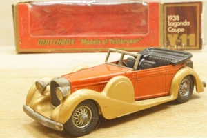 Escala 1:43 Matchbox Y-11 Laconda Drophead Coupé 1938 Oro/Rojo Yesteryear OVP - Imagen 1 de 11