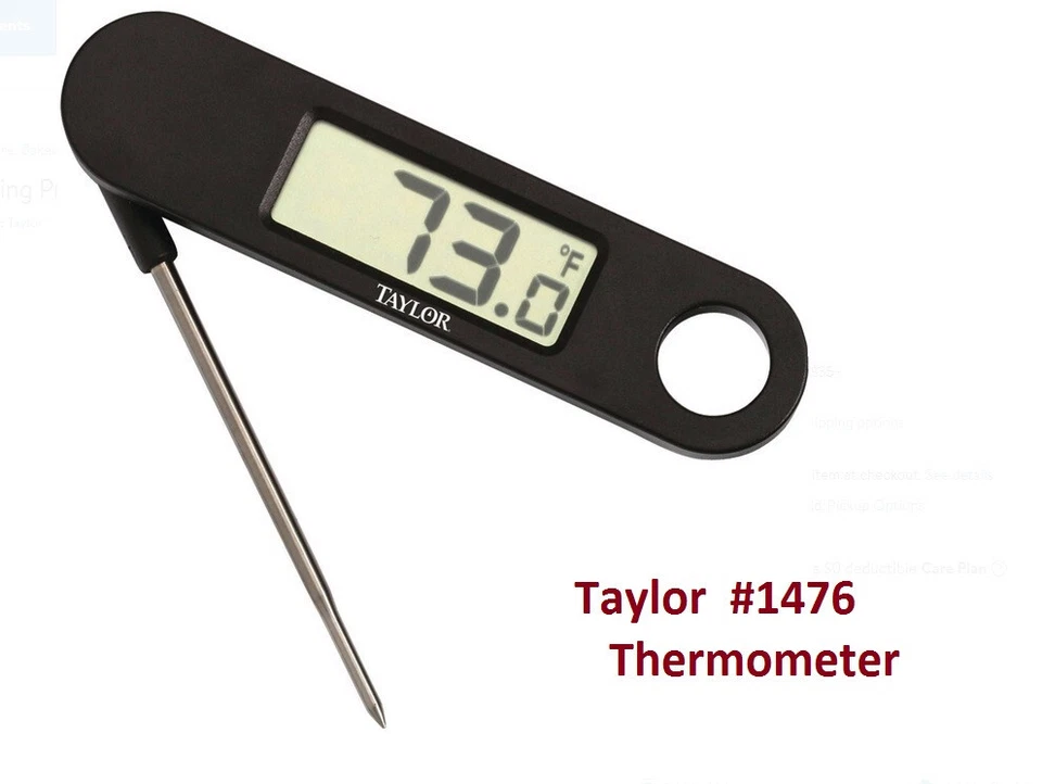 Chefs Professional Thermometer  /  Taylor # 1476  instantly reads -40 to 392 deg - Image 1 of 1