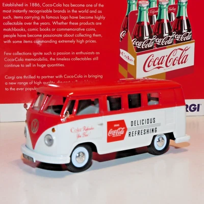 CORGI VOLKSWAGEN CAMPER VAN COCA-COLA 1/43 CC02733 - Image 1 of 4