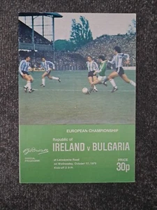 REPUBLIC OF IRELAND V BULGARIA 1979 INTERNATIONAL - Picture 1 of 1