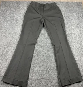 Elia Tahari Gray Stretch Professional Dress Slacks Pants Cuffed Pleated 30X33 - Picture 1 of 13