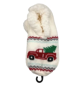Northeast Outfitters Cozy Cabin Christmas Tree Slippers Youth Size 10K-4 - Picture 1 of 6