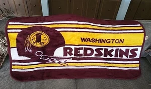 Vtg. San Marcos WASHINGTON REDSKINS Blanket Throw 60"X31" Football - Picture 1 of 10