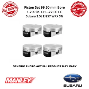 Manley Piston Set 79.00 mm Stroke Dish Type 99.50mm Bore For Subaru 2.5L WRX STi - Bild 1 von 9