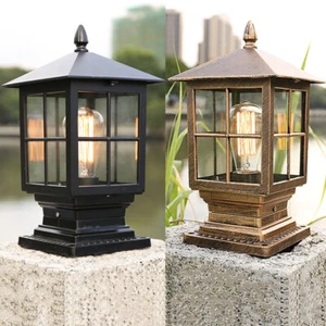 Outdoor Pillar Lights Yard Post Lamp Garden Pillar Light Balcony Pillar Lighting - Picture 1 of 17