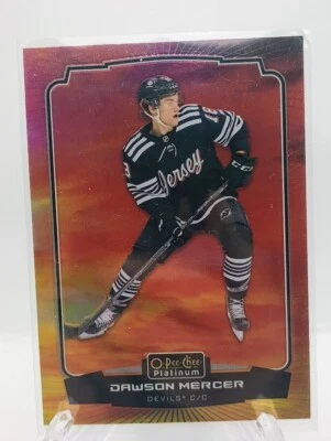 2022-23 O-Pee-Chee Platinum Sunset Dawson Mercer #141 New Jersey Devils - Image 1 of 2
