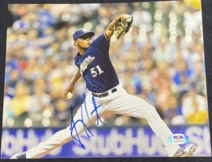 Freddy Peralta Milwaukee Brewers Autographed Signed Auto 8x10 Photo ~ PSA/DNA - Picture 1 of 4
