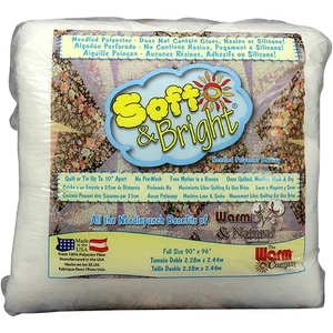 Warm Company Soft & Bright Polyester Batting-Full Size 90"X96" - 1814 - Bild 1 von 1
