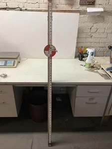 Varilla niveladora topógrafa de madera de 9 pies de colección - Imagen 1 de 24
