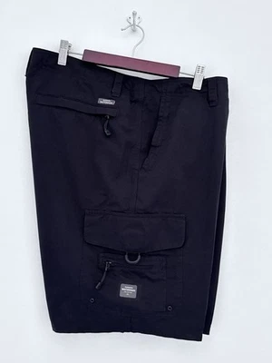 Pantalones Cortos QUIKSILVER Waterman Para Hombre 38 Negro Cremallera Mosca Frente Plano Maldive Atoll Carga Foto 1 de 4