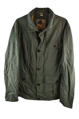 M&S NORTH COAST Green Windbreaker Jacket size L Mens Full Zip Casual Outdoors - Image 1 of 4