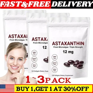 1-3X cápsulas blandas de astaxantina 12 mg | Suplementos antioxidantes de astaxantina premium CALIENTES - Imagen 1 de 14