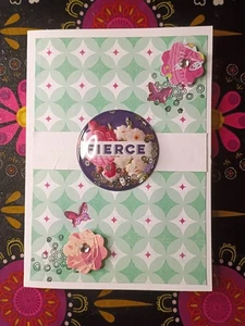 Handgefertigte Grußkarte - Glaube christliche Taufe jeder Anlass bald gesund  - Bild 1 von 1