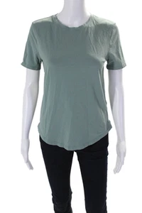 Lululemon Womens Short Sleeved Round Neck Casual Solid Shirt Green Size M - Picture 1 of 4