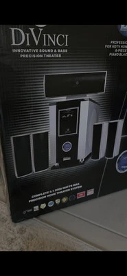 Receptor/amplificador Divinci D-7 5.1 canales con altavoces y control remoto Foto 1 de 4