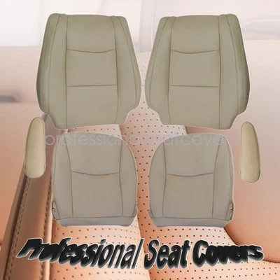 2003-2009 For Lexus GX470 Driver & Passenger Side Seat Cover + Armrest Cover Tan Foto 1 de 4