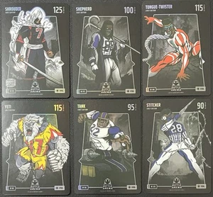 6 Card Lot 2024 Bo Jackson Battle Arena BATTLEFOIL Steel First Edition Football - Picture 1 of 6
