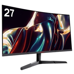 KOORUI 27 Inch Gaming Monitor, QHD 1440P Curved Monitors 180Hz VA 1ms 1500R PC - Picture 1 of 5