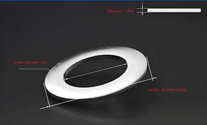 Stainless steel screw gasket, circular metal thin gasket, screw meson.(4-pack) - Picture 1 of 1