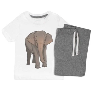 'Asian Elephant' Kids Nightwear / Pyjama Set (KP035381) - Picture 1 of 10