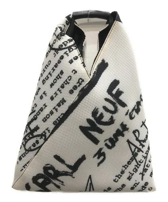 Bolso de Mano Pequeño Japonés MM6 Maison Margiela Negro x Blanco Foto 1 de 4