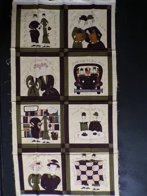 Sandy Gervais Best Friends Square Block Panel Fabric Quilting Sewing Shopping - Image 1 of 4