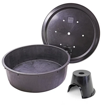 CLGarden XXL Springbrunnenbecken 250Liter Set Deckel + Schwerlaststütze 2 Tonnen - Bild 1 von 4