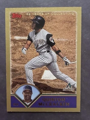 2003 Topps Gold #447 Quinton McCracken Arizona Diamondbacks /2003 - Imagem 1 de 2