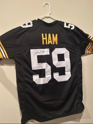 Very Rare Jack Ham signed XL Steelers jersey - Image 1 of 3