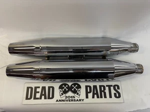 Harley nice stock tapered Softail 64900455 exhaust mufflers pipes - Picture 1 of 3
